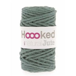 Pelote de fil à tricoter 100 % jute - Hoooked - Natural Jute - Petrol
