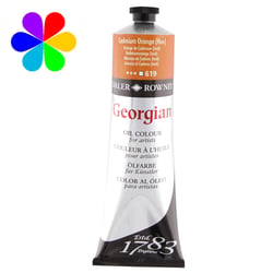Tube 225 ml de peinture à l'huile Daler Rowney - Georgian - orange de Cadmium