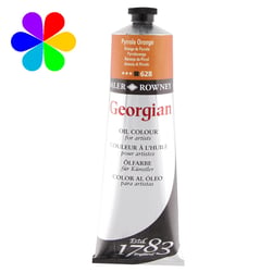 Tube 225 ml de peinture à l'huile Daler Rowney - Georgian - orange de chrome foncé