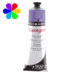 Peinture à l'huile Georgian - 225ml - gris violet