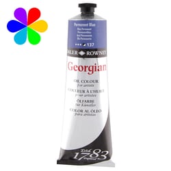 Tube 225 ml de peinture à l'huile Daler Rowney - Georgian - bleu permanent