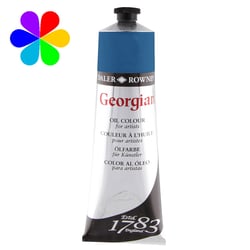 Tube 225 ml de peinture à l'huile Daler Rowney - Georgian - bleu de Prusse