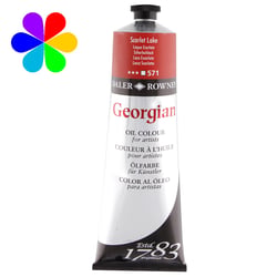 Tube 225 ml de peinture à l'huile Daler Rowney - Georgian - laque écarlate