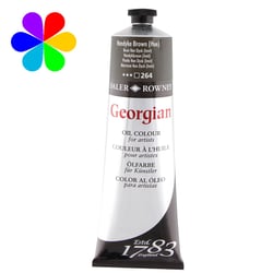 Tube 225 ml de peinture à l'huile Daler Rowney - Georgian - brun van dyck