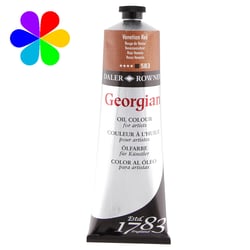 Tube 225 ml de peinture à l'huile Daler Rowney - Georgian - rouge vénitien