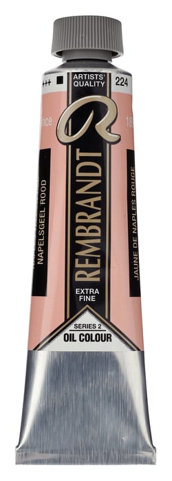 Peinture à l'huile Rembrandt en tube de 40 ml - Royal Talens - Extra-fine - Jaune de naples rouge
