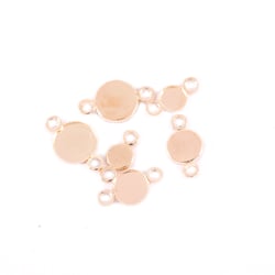 6 intercalaires plateau ronds Ø 6, 8, 12 mm  Créalia - Doré