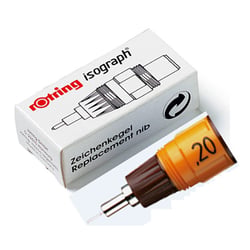 Pointe de rechange pour Isograph - Noir - 0.2 mm - rOtring