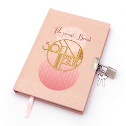 Journal intime - 12.2 x 18 cm - Cultura - 96 pages lignées - Soft Pink