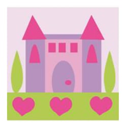 Kit canevas - château de princesse - 15x15cm
