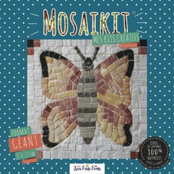 Kit Mosaîque complet 100 naturelles  Papillon  GEANT 17X17 MOSAIKIT