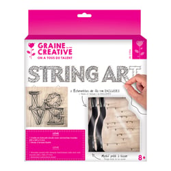Kit tableau String Art - Love - 22x22 cm