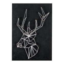 Kit tableau String Art - Trophée Cerf - Noir