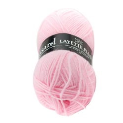 Pelote de fil à tricoter 100% acrylique - Plassard - Layette Plus - Rose 377