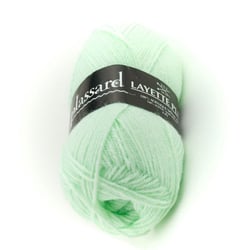 Pelote de fil à tricoter 100% acrylique - Plassard - Layette Plus - Vert pâle 470