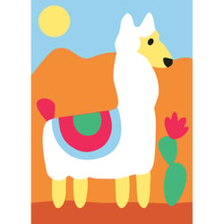 Kit canevas Le lama A5 - 13x18 cm