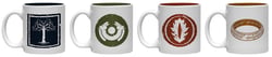 4 tasses Espresso Symbols - Le Seigneur des Anneaux