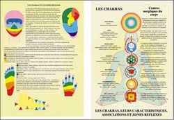 Planche illustrée - Chakras et leurs caractéristiques