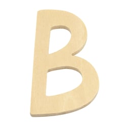 LETTRE B BOIS ARRONDIE 6CM
