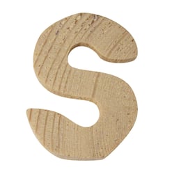 LETTRE BOIS 5CM S LETTRE BOIS 5CM S