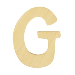 LETTRE G BOIS ARRONDIE 6CM