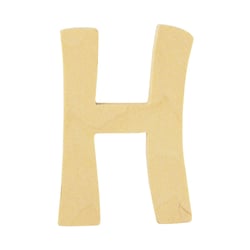 LETTRE H BOIS ARRONDIE 6CM