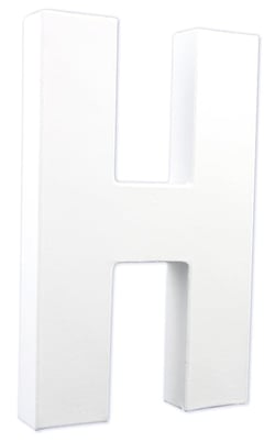 Lettre H Pap Mach 20,5Cm Lettre H Pap Mach 20,5Cm