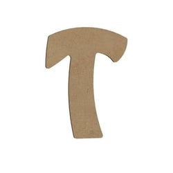 T MAJUSCULE 8CM - EPAIS 6MM LETTRE MAJUSCULE T 8CM