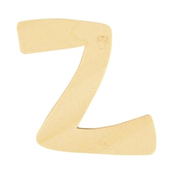 LETTRE Z BOIS ARRONDIE 6CM