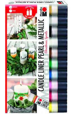 Set de marqueurs pour bougie - Christmas spirits