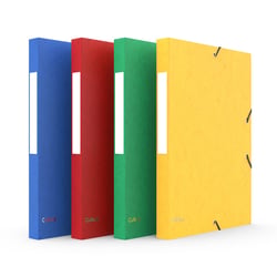 Lot de 4 boîtes de classement A4 - Dos 25 mm - Carton - Cultura