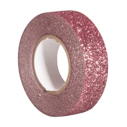 Rouleau de 5m de masking tape Glitter - Vieux Rose - Rayher