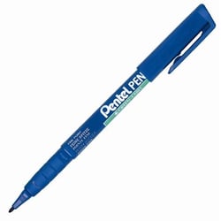 Marqueur permanent - Bleu - Green label - Pointe fine - Pentel