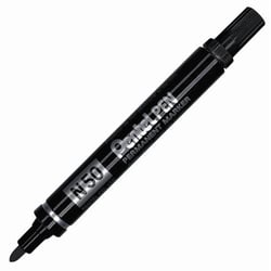 Marqueur permanent - Noir - N50 - Pointe moyenne - Pentel