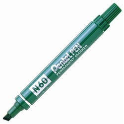 Marqueur permanent - Vert - N60 - Pointe biseautée - Pentel