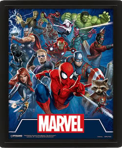 Marvel Cadre 3D Lenticulaire Marvel Icons