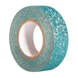 Rouleau de 5m de masking tape Glitter - Bleu - Rayher