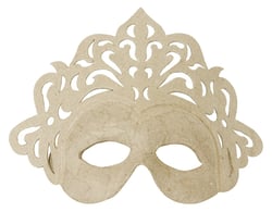 Masque Princesse Papier Mache Masque Princesse Papier Mache 23X18Cm