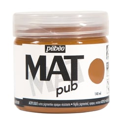 Acrylique Mat Pub Pébéo 140 ml - sienne naturelle 