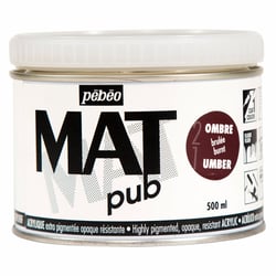 Acrylique Mat Pub Pébéo 500 ml - Ombre Brûlée
