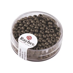 Perles de rocaille Metallic - dépolies - 4 mm - anthracite