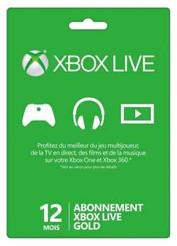 Microsoft xbox live 12 mois go