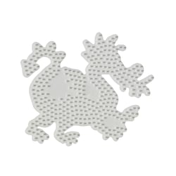 Plaque pour perles à repasser en plastique Bio - Grenouille - 10 x 12 cm -  1 pce - Plaque perles à repasser Midi - Creavea