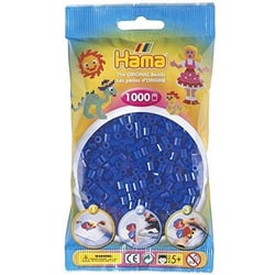 Sachet 1000 perles Hama - MIDI - bleu néon - 20736