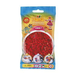 Perles Hama - 5 mm - rouge noël - 1000 perles