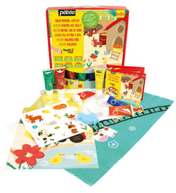 Mini atelier « Je peins avec les doigts - animaux de la ferme » Tactil Color Pébéo