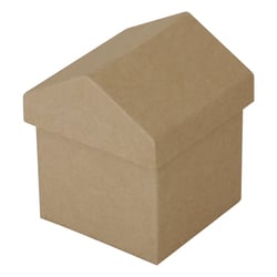 Mini boîte en carton maison 6x6x7cm - Créalia