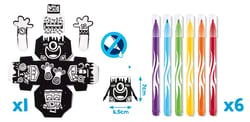 Tirelire coloriage velours Mini box  Maped Créativ