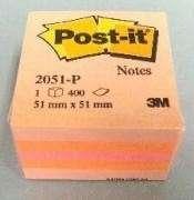 Mini cube post it rose 400f