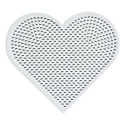 Mini plaque pour perles Hama - petit cœur - 591